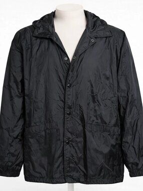 Rothco Black Coach Jacket, Security Blank, Lined Nylon, Men’s Medium - NWOT